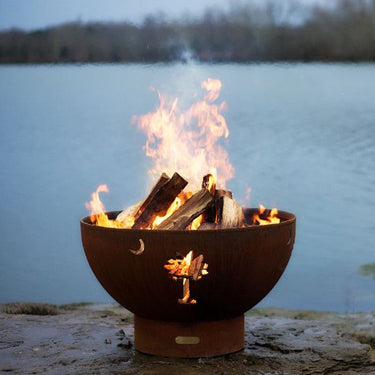 Fire Pit Art Tropical Moon Fire Pit